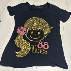 ☆88TEES☆ T셔츠 블랙 하와이 88 티즈 에이티 에이티즈