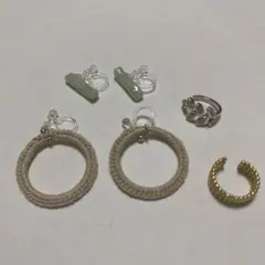 イヤリング　イヤーカフ　まとめ売り　4点