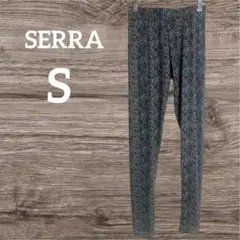 SERRA グレー　花柄　スパッツ Sサイズ　レギンス　レッグウェア