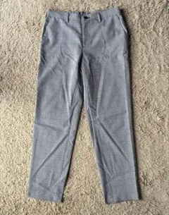 GU チェック柄 スラックスパンツ　Sサイズ