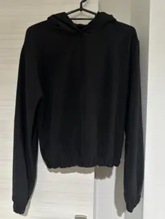 ZARA ブラック フード付きトレーナー