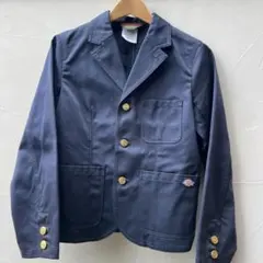 Dickies ネイビー ボタン付きジャケット S
