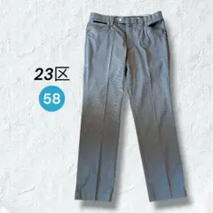 23区HOMME パンツ XXL 52 グレー ストレッチ メトロ 美シルエットのサムネイル