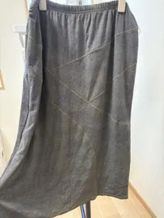デニム風ロングスカート LLサイズ