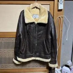 80's AUTOZ CORP B-3 羊革 フライトジャケット　希少Lサイズ