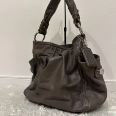 希少 COACH コーチ　ハンドバッグ　ワンショルダー　オールレザー　本革
