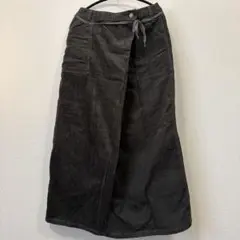 niko and... ダークグレー ロングスカート