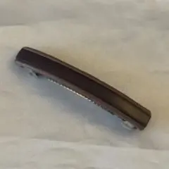 ヘアバレッタ髪留めブラウン系ナチュラル