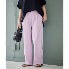 JOURNAL STANDARD ナイロンストレッチワイドパンツ　イージーパンツ