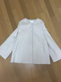 BEAUTY&YOUTH ノーカラージャケット ベージュ