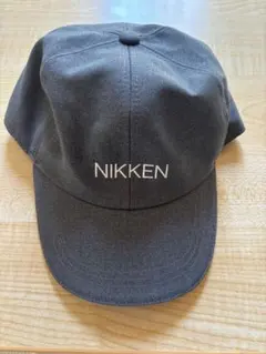 【極美品】NIKKEN ニッケン 刺繍 ロゴキャップ グレー フリーサイズ