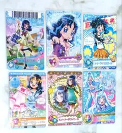 【来海えりか/キュアマリン】プリキュア データカードダス 6枚セット