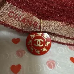 CHANEL/2026✨レッド CCロゴ チャーム【直径約2.3㎝×1個】