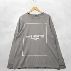 クーティー COOTIE クルーネック 長袖 コットン ロゴプリントTシャツ Mのサムネイル