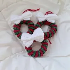 クリスマスリースハンドメイド、オーナメント