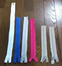 未使用品　ファスナーまとめて 6本セット