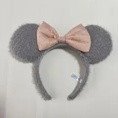 ディズニー ミニー カチューシャ グレー