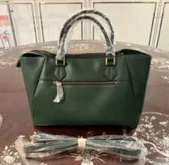 未使用✨ Falchi NEW YORK 本革トートバッグ ネイビー手提げバッグ 