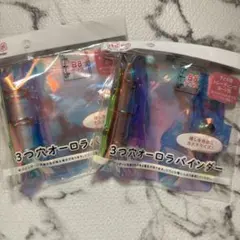 3つ穴オーロラバインダー B8 2冊セット