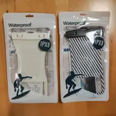 防水スマホケース 2個セット IPX8 水に浮く