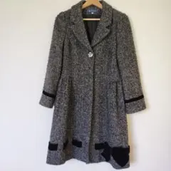 美品☆ドルチェ&ガッバーナ】Aラインコート ツイード 38 イタリア製 M
