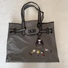ラクゼット　SNOOPY スヌーピー　コラボ　バッグ キーリング　ブラック　Ｓのサムネイル