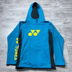 YONEX ヨネックス パーカー 長袖 袖ロゴ 水色 M バドミントンテニス