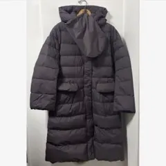 UNIQLO +J ウルトラライトダウンフーテッドコート パープル ユニクロ
