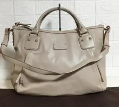 no35698 ケイトスペード 本革 レザー 2way ショルダー バッグ