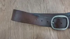メンズ レザーベルト ブラウン