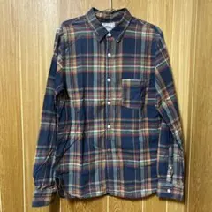 SPELL BOUND ネイビー系チェック 長袖シャツ