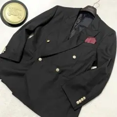 L相当 バーバリーロンドン ホースロゴボタン ジャケット 紺ブレ