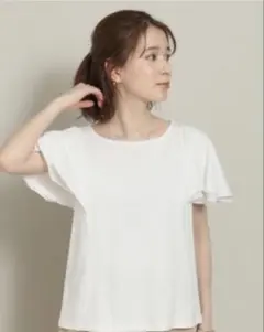 ITS'DEMO UV/冷感シルケットフレア袖プルオーバー/白黒セットのサムネイル