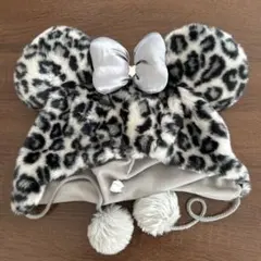 ✩ ディズニーランド ミニー グレー ヒョウ柄 ファンキャップ