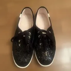 ケイトスペード　Keds ブラック グリッター スニーカー