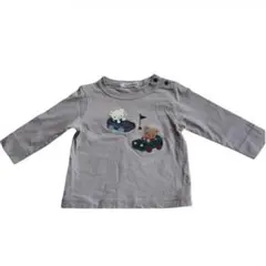 【ファミリア familiar】現行品 長袖 Tシャツ 80cm