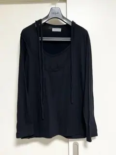 美品 Yohji Yamamoto POUR HOMME 3 カットソー 黒のサムネイル