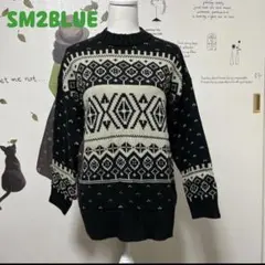 ⚠️最終価格#696 サマンサモスモスブルー ゆったりニット