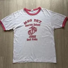 【希少】70s 三角タグ USA製ヴィンテージ リンガーTシャツ プリント