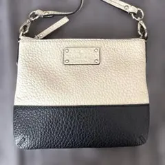 お値下げ【2回使用】kate spade ショルダーバッグ アイボリー/ブラック