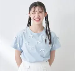 再お値下げ 新品タグ付メゾピアノジュニア リボン＆リボンTシャツ 150㎝