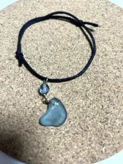 シーグラスブレスレット(水色)