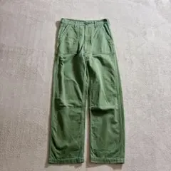 美品 orSlow オアスロウ ベイカーパンツ ファティーグパンツ グリーン Mのサムネイル