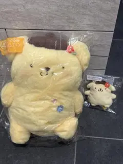 サンリオキャラクターズ一番くじ　ポムポムプリン　ぬいぐるみ