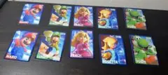 映画で入手。スーパーマリオ キャラクターカード 10枚セット