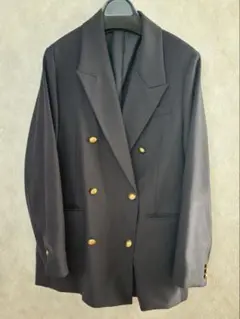 ミラウォーエン　金釦ダブルブレストロングブレザー レディース