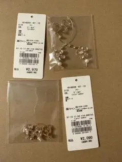 値下中　Techichi テチチ ゴールド　フラワーデザインイヤリング他計2点のサムネイル