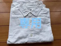 ユニクロ　白 長袖シャツ ボタンアップ　130
