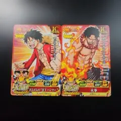 ワンピーベリーマッチIC ルフィ＆エース 2枚セット ワンピース ワンピーベリーマッチIC ルフィ&エース 2枚セット - メルカリ