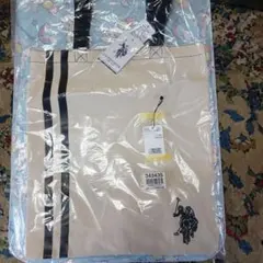 US.POLO.ASSN ベージュ トートバッグ